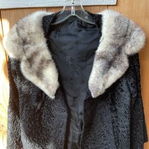 Retro Mink and Lamb short jacket